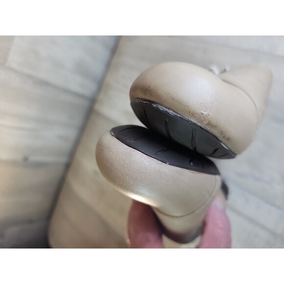 Sergio Tomani Tuka Leather Lace-Up Flats Tan Beige Shoes Size US Women’s 8.5 - Picture 11 of 11